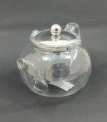 قوری پیرکس اعلا متوسط درب و صافی استیل 550ml - فراکالا - Pyrex Premium Medium Teapot with Lid and Stainless Steel Strainer 550ml