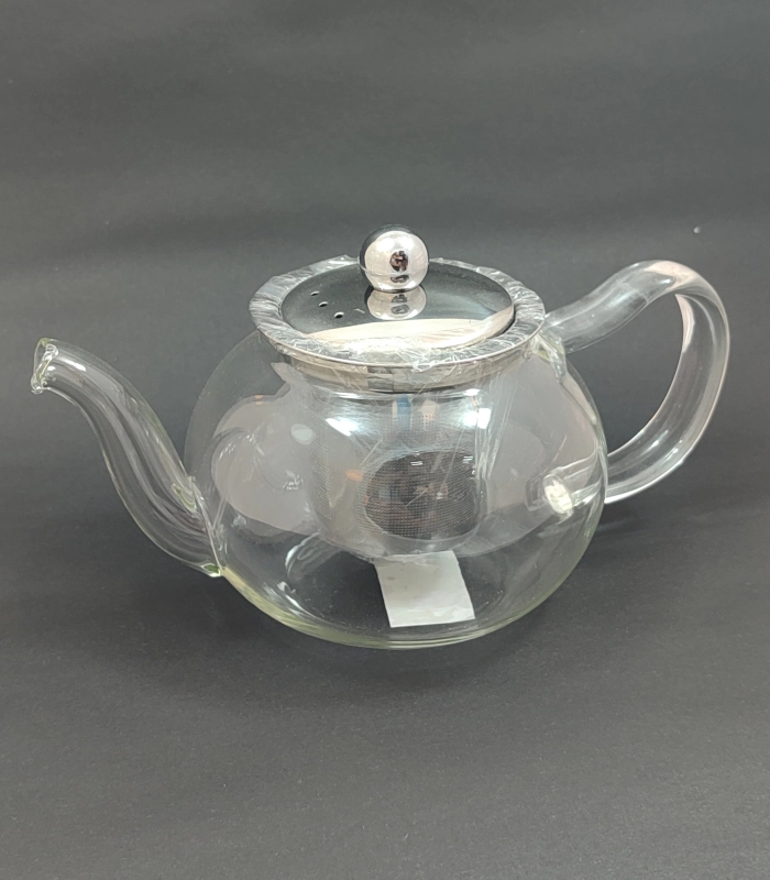 قوری پیرکس اعلا متوسط درب و صافی استیل 550ml - فراکالا - Pyrex Premium Medium Teapot with Lid and Stainless Steel Strainer 550ml