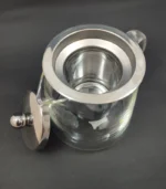قوری پیرکس اعلا درب و صافی استیل طرح کشیده 550ml - فراکالا - Pyrex Teapot with Lid and Stainless Steel Strainer, 550ml, Long Design
