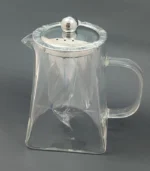 قوری پیرکس کف مربع صافی استیل - فراکالا - Pyrex teapot with square bottom and steel strainer