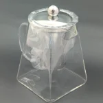 قوری پیرکس کف مربع صافی استیل - فراکالا - Pyrex teapot with square bottom and steel strainer