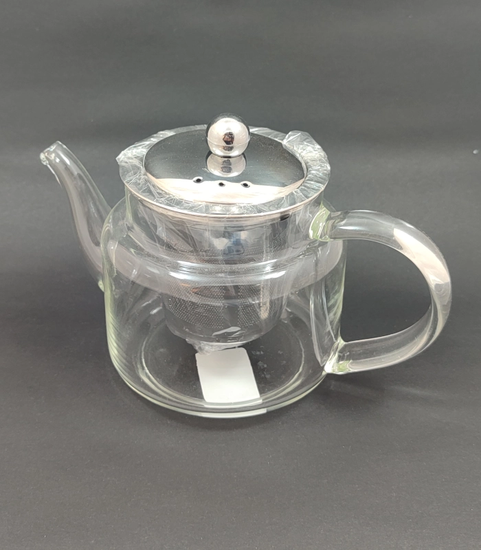 قوری پیرکس اعلا درب و صافی استیل 550ml - فراکالا - Pyrex Premium Teapot with Lid and Stainless Steel Strainer 550ml