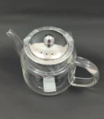 قوری پیرکس اعلا درب و صافی استیل 550ml - فراکالا - Pyrex Premium Teapot with Lid and Stainless Steel Strainer 550ml