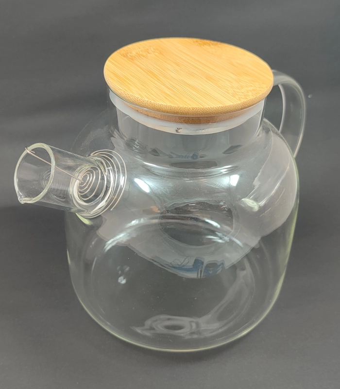 قوری لوله کوتاه پیریکس 1500ml - فراکالا - Pyrex short tube teapot 1500ml