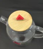 قوری پیرکس لوله کوتاه طرح میوه 1800 میلی لیتر - فراکالا - Short tube teapot, fruit design, 1800 ml