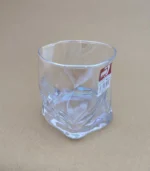 لیوان شیشه ای دفرمه طرح هفت رنگ - فراکالا - Deformed glass mug with seven-color design