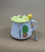 ماگ سرامیکی اعلا طرح کاکتوس - فراکالا - Premium ceramic mug with cactus design