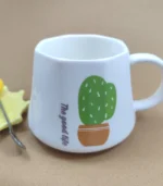 ماگ سرامیکی اعلا طرح کاکتوس - فراکالا - Premium ceramic mug with cactus design