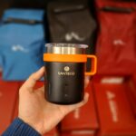 ماگ سانتکو Santeco مدل دسته‌دار عایق استیل مناسب کمپینگ و سفر